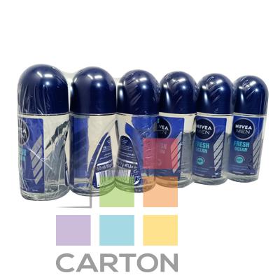 NIVEA DEODORANT MEN FRESH ACTIVE 6*50ML